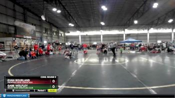 80 lbs Cons. Round 5 - Evan Bourland, Mountain Home Junior High vs Gabe Wolfley, Snake River Wrestling Club