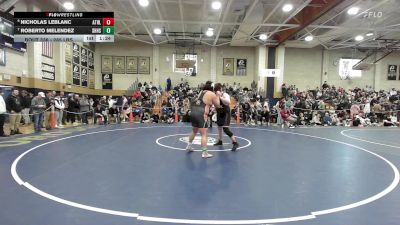 285 lbs Consi Of 4 - Nicholas Leblanc, Athol vs Roberto Melendez, South Hadley