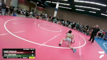 76-79 lbs Round 2 - Cali Grounds, All American Wrestling Club vs Daisy Rosales, Silverback Wrestling Fort Worth