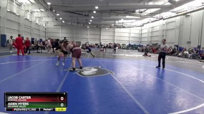 285 lbs Cons. Round 3 - Aiden Myers, Delaware Valley vs Jacob Carter, Roanoke College