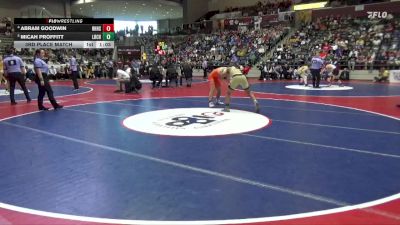 6A 150 lbs 3rd Place Match - Micah Proffitt, Little Rock Central High School vs Abram Goodwin, Rogers Heritage High School