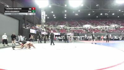 160 lbs Semifinal - Damion Hamilton, Team Real Life vs Jayce Kolendich, Spartan Youth Wrestling