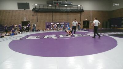 100 lbs Finals (2 Team) - Cooper Tighe, Southeast vs Michael Johnson, Saratoga Middle School