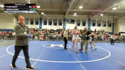165 lbs Round Of 16 - Tyler Grady, Hingham vs Nathan Hicks, Bristol-Plymouth