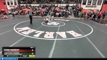 126 lbs Cons. Round 3 - Ethan Hagerman, Machesney Park (HARLEM) vs Christian Chavez, Carol Stream (GLENBARD NORTH)