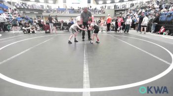 55 lbs Consi Of 8 #2 - Owen Fixico, Blackwell Wrestling Club vs Kannon Morgan, Grover Rains Wrestling Club
