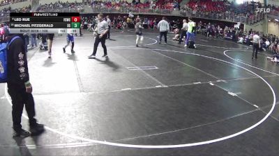 105 lbs Champ. Round 1 - Michael Fitzgerald, Sherman Challengers vs Leo Rue, Falls City Wrestling Club