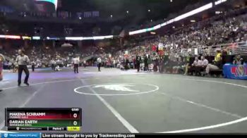 Quarterfinal - Makena Schramm, Fairbury Girls vs Darian Earth, Winnebago Girls
