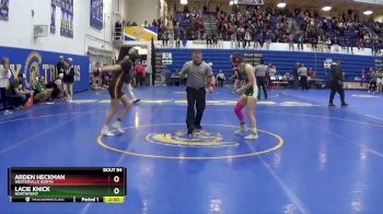 120 lbs Champ. Round 2 - Arden Heckman, WESTERVILLE NORTH vs Lacie Knick, NORTHMONT