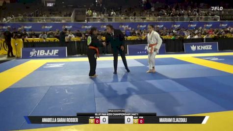 Anabella Sarai Rosser vs Mariam Eljazouli 2026 Pan Kids Jiu-Jitsu IBJJF Championship