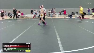 130 lbs Round 2 (10 Team) - Matthew Kaiser, Terps Xpress vs Porter Humphreys, Riverheads