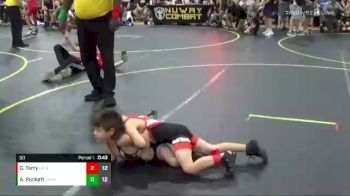 50 lbs Round 3 (8 Team) - AJ Puckett, ARES Red vs Greyson Terry, Nebraska Elite