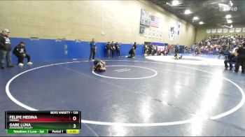 120 lbs Champ. Round 1 - Felipe Medina, Fresno vs Gabe Luna, Evergreen Valley