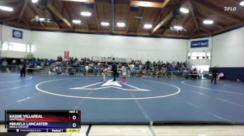 160 lbs Cons. Round 2 - Kassie Villareal, Unattached vs Mikayla Lancaster, Menlo College