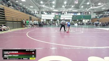 126 lbs Cons. Round 2 - Brayden Staley, Legend vs Cash Schreiber, Eastlake