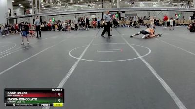 130 lbs Round 2 (4 Team) - Bode Heller, Iron Horse vs Mason Roncolato, Grit Mat Club