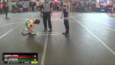 76 lbs Cons. Round 1 - Ray Moorman, Anna Youth Wrestling vs Jassraj Atwal, CEWA