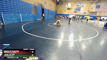 100lbs Cons. Round 2 - Jolie Ah Yat, Richland (Girls) vs Brigitte Timoteo, Spanaway Lake (Girls)