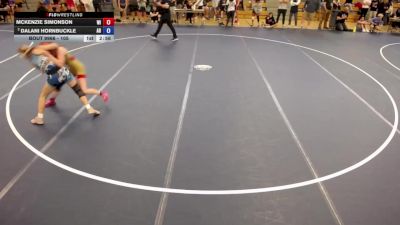 110 lbs Cons. Semis - McKenzie Simonson, WI vs Dalani Hornbuckle, AR