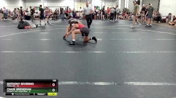 126 lbs Round 5 (6 Team) - Anthony Severino, Town WC vs Chase Breneman, Moser`s Mat Monsters