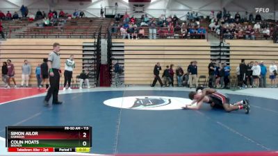 113 lbs Cons. Round 3 - Colin Moats, Bremen vs Simon Ailor, Harrison