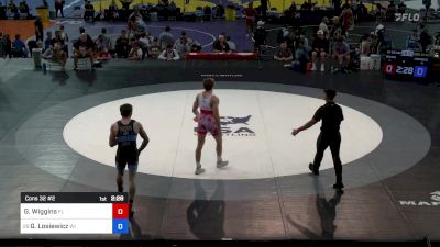 165 lbs Cons 32 #2 - Gage Wiggins, FL vs Gage Losiewicz, WI