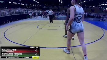 130 lbs Cons. Semi - Callie Alfieri, Gulf High School vs Geraldine Honore, Soute Dade High School