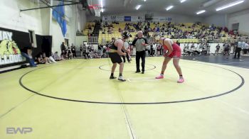 195 lbs Quarterfinal - Luther Pickett, Grove vs Drake Gibe, Jay Junior High