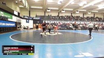 149 lbs Cons. Round 3 - Leslie Davenport, William Jewell vs Hunter Dietrich, Newman