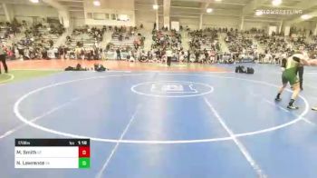 170 lbs Quarterfinal - Mahkyi Smith, UT vs Noah Lawrence, VA