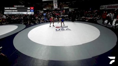 113 lbs Mark Ramirez, IEWA - Inland Empire Wrestling Association vs Lorenzo Reyes, LAWA - Los Angles Wrestling Association