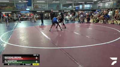 103 lbs Round 2 - Rj Whorton, Darkhorse Wrestling Club vs Raymond Brown, The Storm Wrestling Center