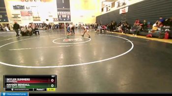 157 lbs Cons. Semi - Skyler Summers, Ellensburg vs Hayden Bendall, West Valley (Yakima)