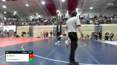 59 lbs Cons. Round 5 - Connor Prozanski, Milan Tribe vs Quincy Zellers, Tell City Wrestling Club