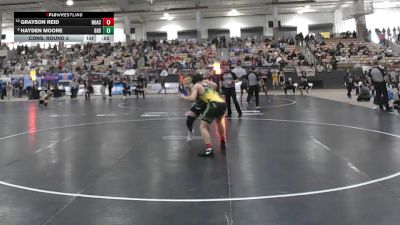A 190 lbs Cons. Round 3 - Grayson Reid, Northview Academy vs Hayden Moore, Greeneville High School