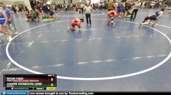 157 lbs Champ. Round 1 - Tatum Todd, Three Forks High School Wrestling vs Cooper Xayabouth-Jones, Georgia