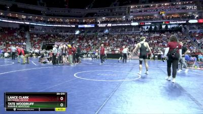 3A-215 lbs Cons. Round 2 - Tate Woodruff, Dubuque Hempstead vs Lance Clark, Des Moines Lincoln