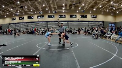 84 lbs Round 1 (8 Team) - Owen Blankenship, Virginia Patriots vs Gage McCormick, Reaper WC