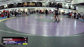 110 lbs Cons. Round 3 - Julia Snyder, Rochester University vs Trinity Valentin, Northern Michigan University