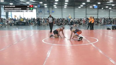 115 lbs Round 3 (12:30pm Saturday) - Sebastian Cisneros, Cali Red vs Alyis Brown, Rebellion