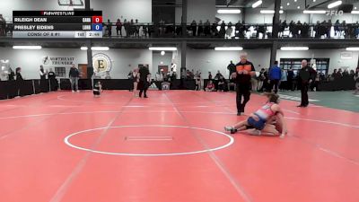 107 lbs Consi Of 8 #1 - Rileigh Dean, Canajoharie-Fort Plain vs Presley Eidens, Long Beach