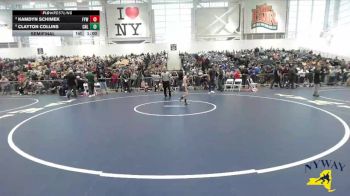 70 lbs Semifinal - Clayton Collins, Club Not Listed vs Kamdyn Schimek, Falconer Youth Wrestling