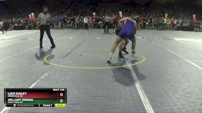 D2-138 lbs Cons. Round 2 - William Ohman, Sault Area HS vs Liam Dailey, Greenville HS