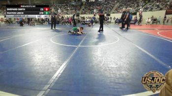 43 lbs Round Of 16 - Shepard Smith, Shawnee Takedown Club vs Paxton Leece, L-Town Titans