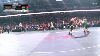 D4-285 lbs Cons. Round 2 - Jameson Beebe, LeRoy Pine River vs Tiger Russell, St Louis