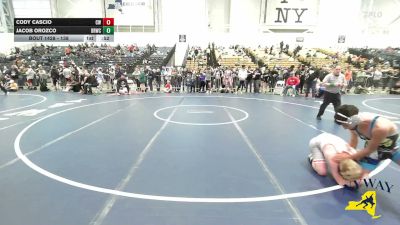 138 lbs Cons. Round 3 - Cody Cascio, Canandaigua Wrestling vs Jacob Orozco, Deep Roots Wrestling Club