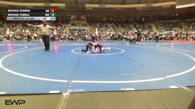 52 lbs Round Of 16 - Brooks Sombke, Sniper Wrestling Academy vs Michael Fabela, Chickasha Youth Wrestling