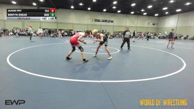 110 lbs 7th Place - Jaxon Fry, Tulsa Elite 12U 2 vs Bentyn Snead, Warrior Up 12U