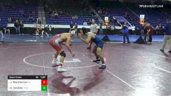 160 lbs Semifinal - Jack MacKiernan, Pinkerton Academy vs Dominic Sackley, Franklin