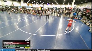 100-110 lbs Round 2 - Manuel Sedillo, LV Bear Wrestling Club (Spring vs Jack Francis, Southern Idaho Training Center